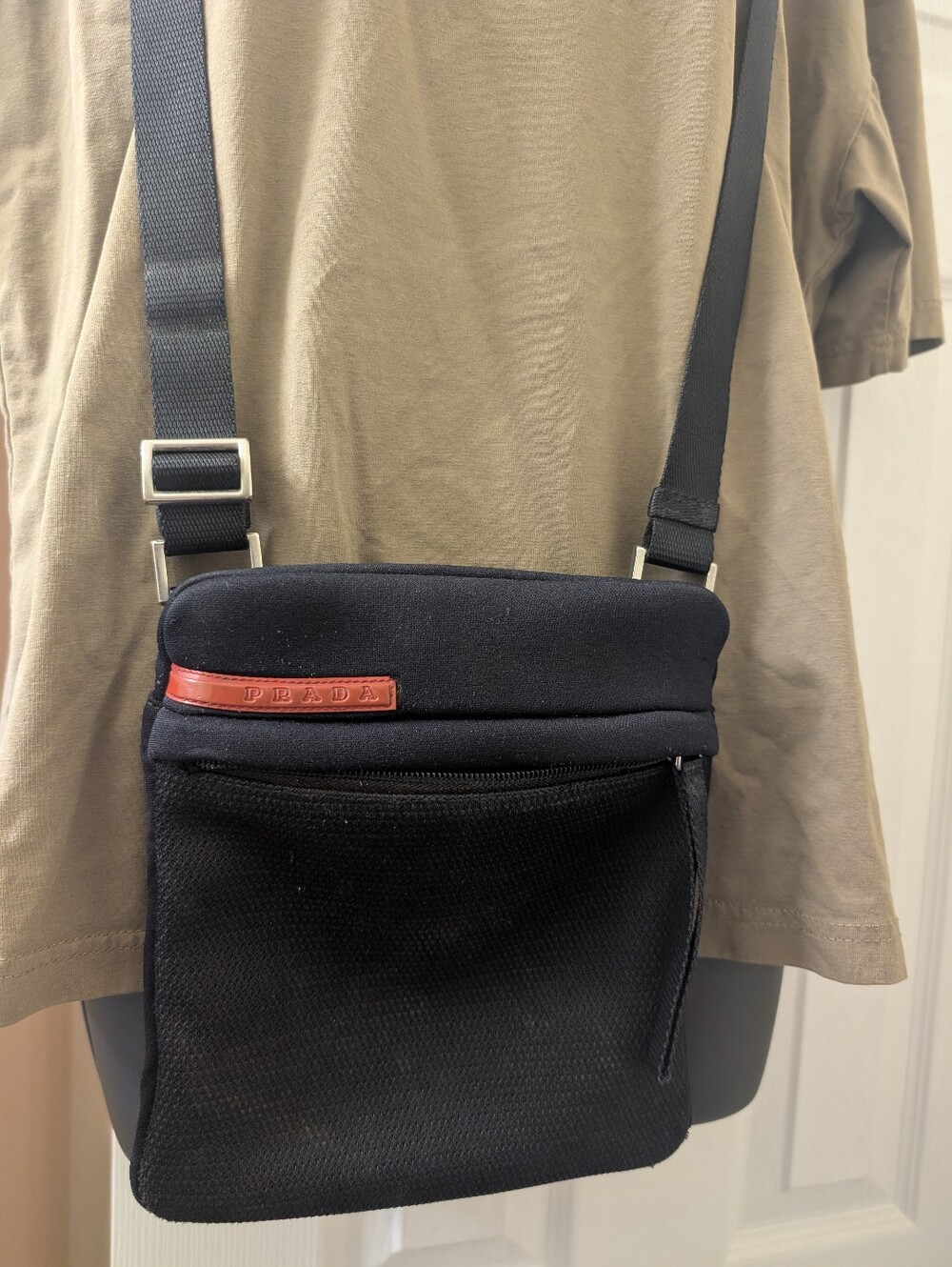 Prada Vintage Sports Black Shoulder Bag Y2K - Gem